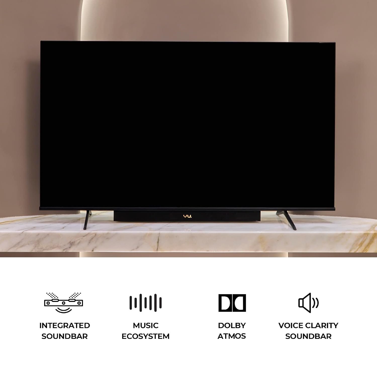 Vu 108cm (43 inches) Vibe Series 4K QLED Smart Google TV 43VIBE-DV - Image 3