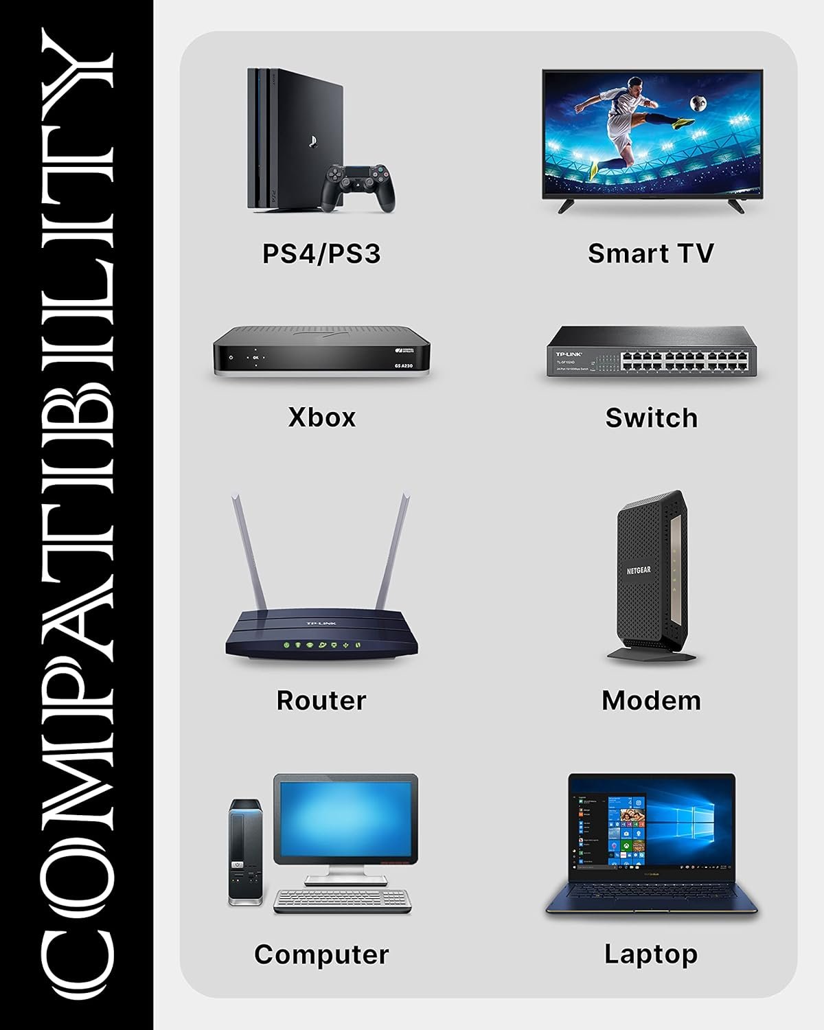 FEDUS Cat6 Ethernet Cable, High-Speed 550Mhz 10 Gigabit Speed Utp Lan Cable For Laptop, Personal Computer, Router, Server, Television Modem (Router Yellow, 32.8 Feet, 10 Meter) - Image 2