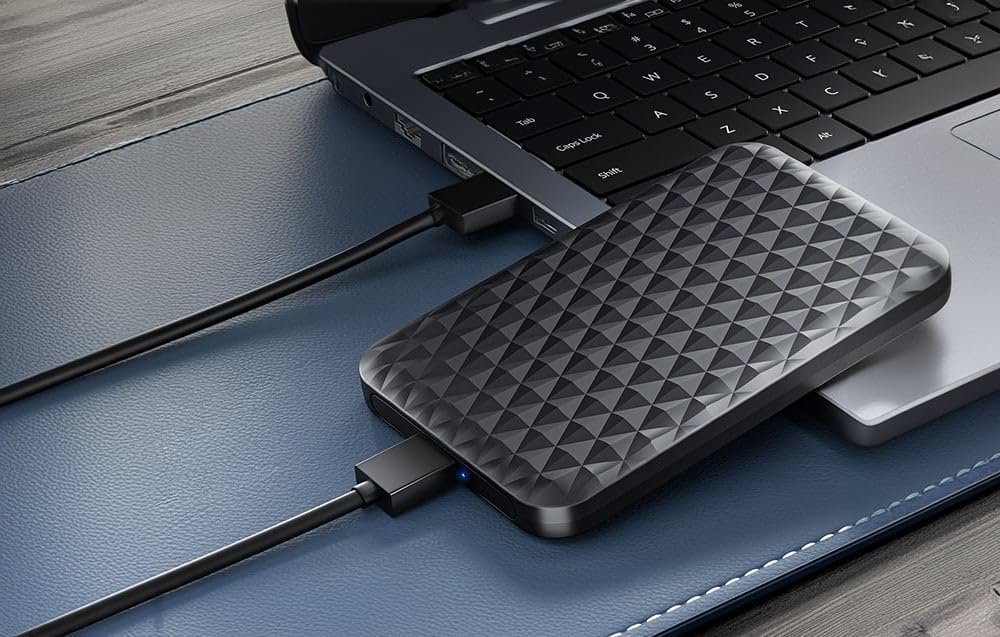 External Hard Drive 1TB USB3.0 High Speed Data Transfer Memory Expansion Data Storage & Portable Backup HDD Compatible with PC, Computer, MacBook, Chromebook.(Cube)(k) - Image 3