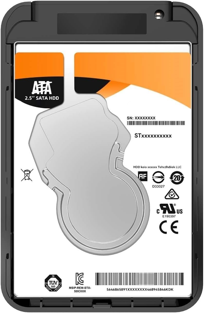 External Hard Drive 1TB USB3.0 High Speed Data Transfer Memory Expansion Data Storage & Portable Backup HDD Compatible with PC, Computer, MacBook, Chromebook.(Cube)(k) - Image 5