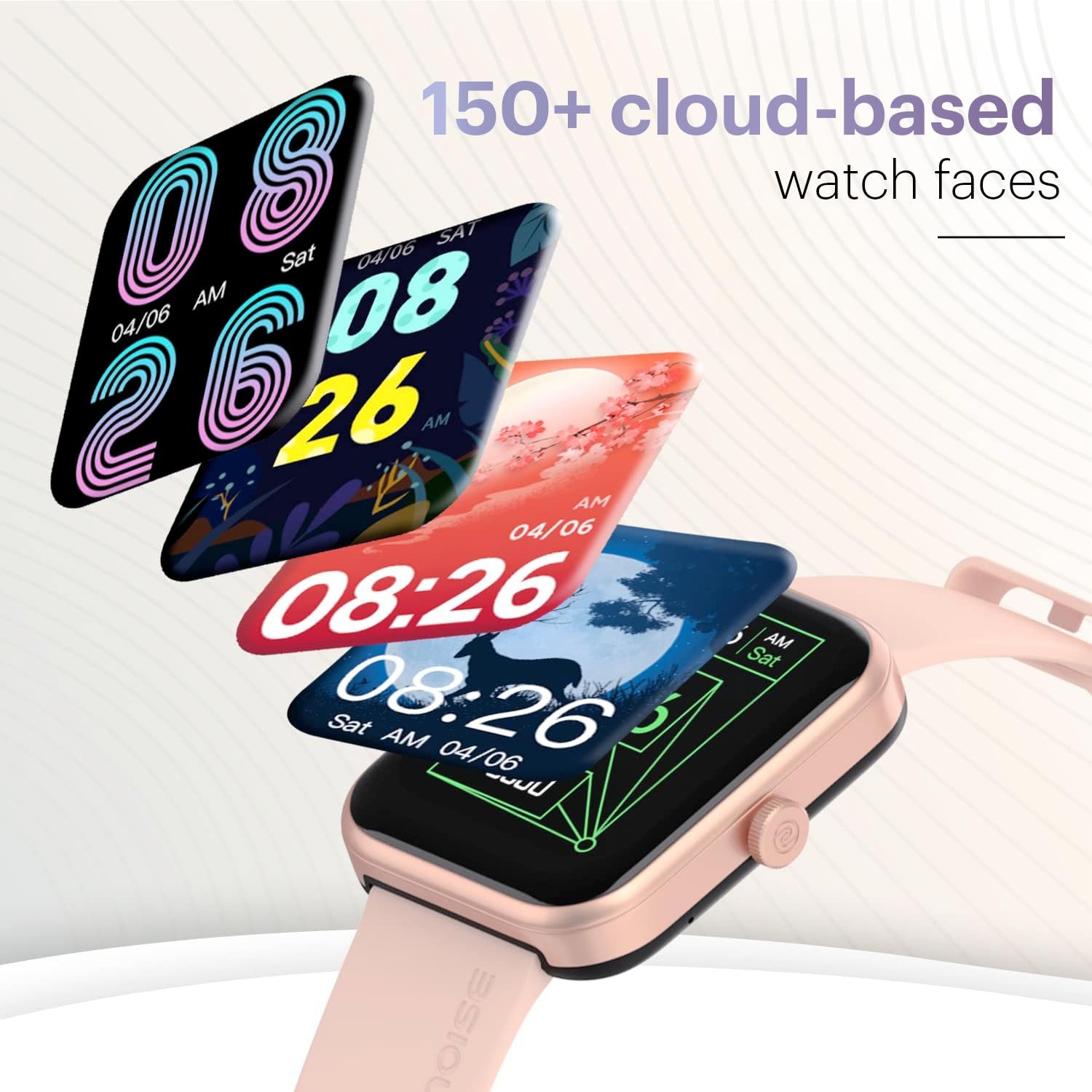 Noise Pulse 2 Max 1.85" Display, Bluetooth Calling Smart Watch, 10 Days Battery, 550 NITS Brightness, Smart DND, 100 Sports Modes, Smartwatch for Men and Women (Rose Pink) - Image 7