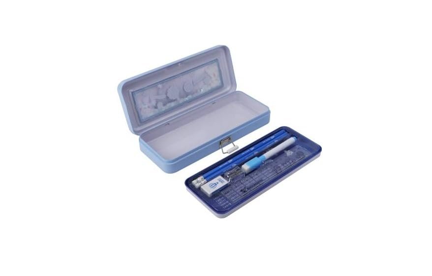 Eclet Plastic Pencil Case for Kids Pencil Box Pencils and Markers Storage Box Any Random Color Will Send - Image 2