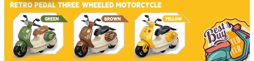 Jack Royal Scooter Toys for Kids Toddlers Baby Boys Girls Adults Seat Model Toys Steering Wheel Car Toy Track, Mini Motorcycle Toy Pull Back (Multi Color) Pack of 1 - Image 3