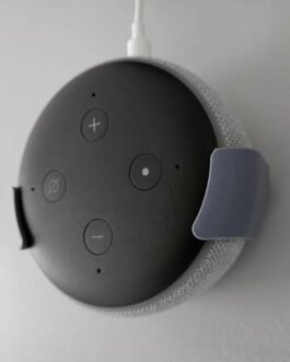AURECIS Wall Mount for Alexa Echo Dot 3rd Gen, Bracket Stand Holder for Smart Speaker, Hide Messy Wires, for Kitchen, Bedroom & Bathroom (3D Printed) (Speaker not Included) (Grey) AURECIS Wall Mount for Alexa Echo Dot 3rd Gen, Bracket Stand Holder for Smart Speaker, Hide Messy Wires, for Kitchen, Bedroom & Bathroom (3D Printed) (Speaker not Included) (Grey)