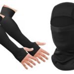 SEFLICA® UV Protection Arm Sleeves & Balaclava Combo | 1 Pair Sleeves + Full Face Riding Mask for Men & Women | Sun Protection for Cycling, Biking, Running & Outdoor Sports