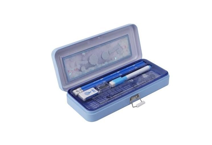 Eclet Plastic Pencil Case for Kids Pencil Box Pencils and Markers Storage Box Any Random Color Will Send - Image 4