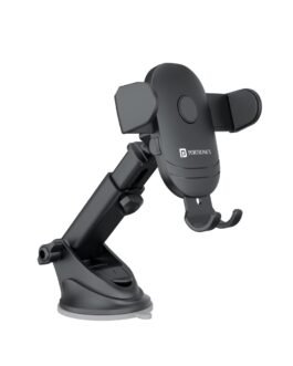Portronics Clamp M2 Adjustable Car Mobile Phone Holder Stand for Dashboard & Windshield, 360° Rotational, Strong Suction Cup, Compatible with 4 to 6 inch Devices(Black) Portronics Clamp M2 Adjustable Car Mobile Phone Holder Stand for Dashboard & Windshield, 360° Rotational, Strong Suction Cup, Compatible with 4 to 6 inch Devices(Black)