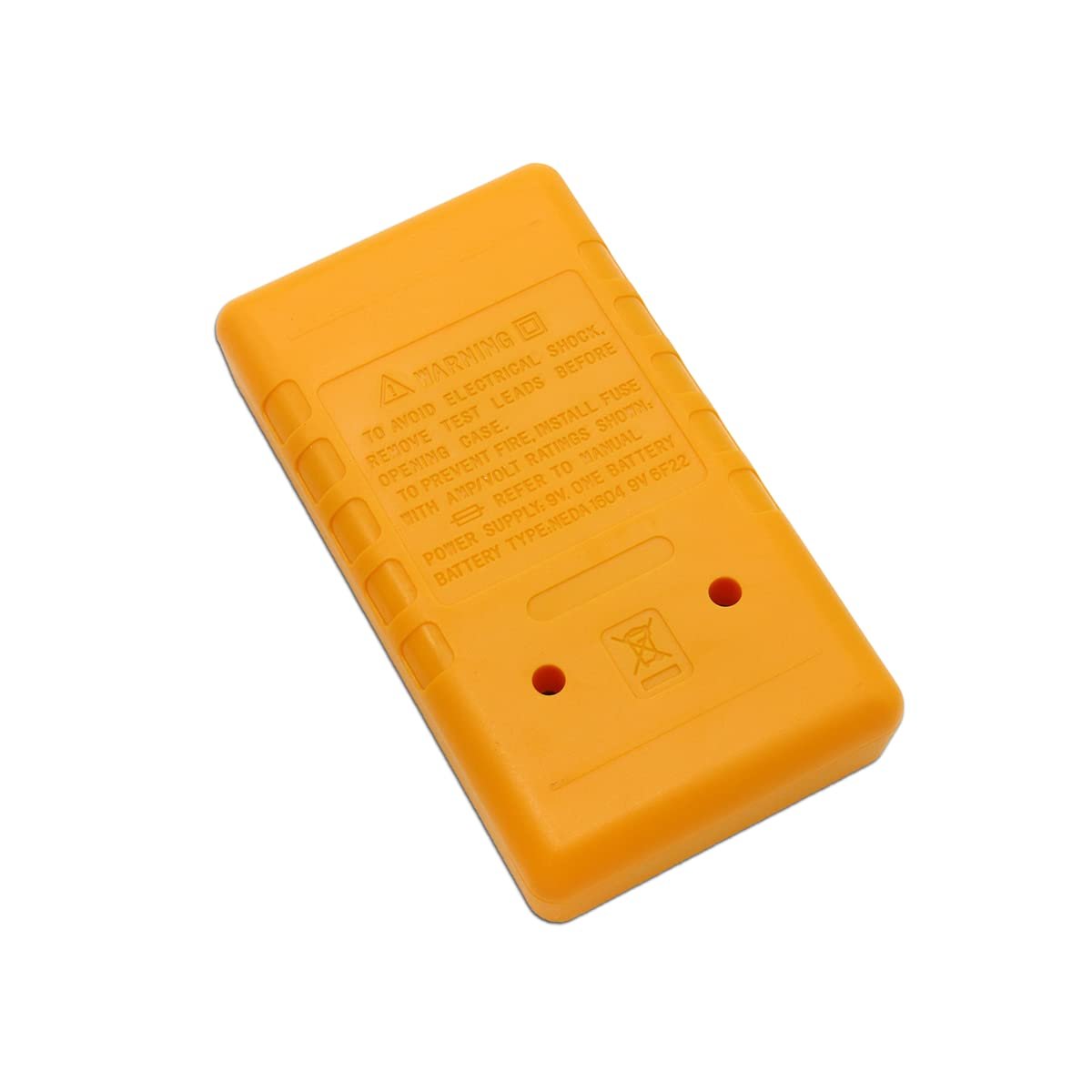 Electronic Spices Small Digital Multimeter, Multipurpose Electric meter Yellow/Red - Image 2