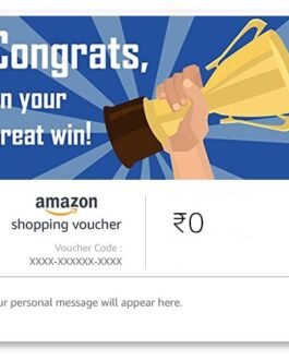 Amazon Shopping Voucher | Valid for physical products on Amazon.in Amazon Shopping Voucher | Valid for physical products on Amazon.in