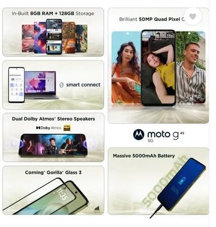 Motorola g45 5G (Pantone Moss, 128 GB) (8 GB RAM) - Image 5