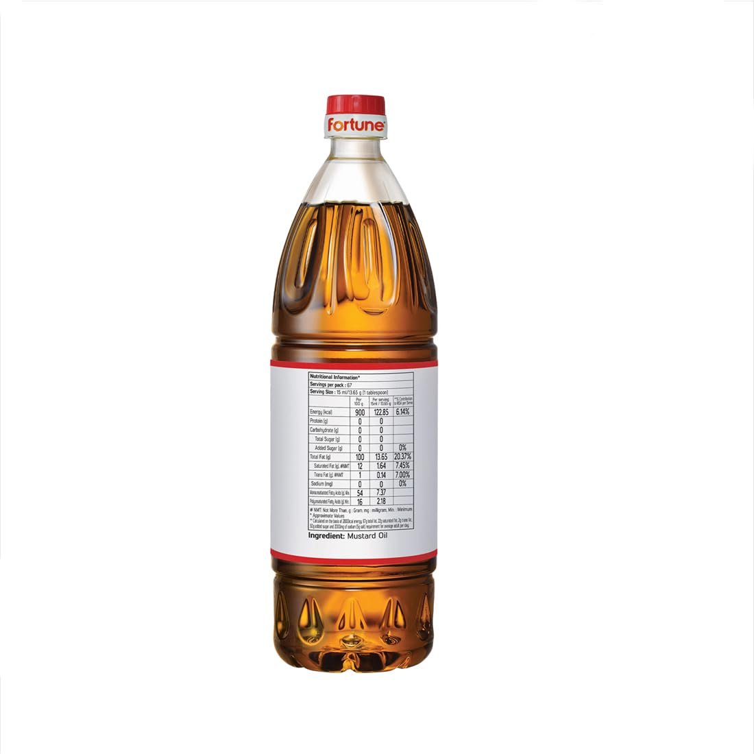 Fortune Premium Kachi Ghani Pure Mustard Oil, 910G PET Bottle (Weight May Vary) - Image 3