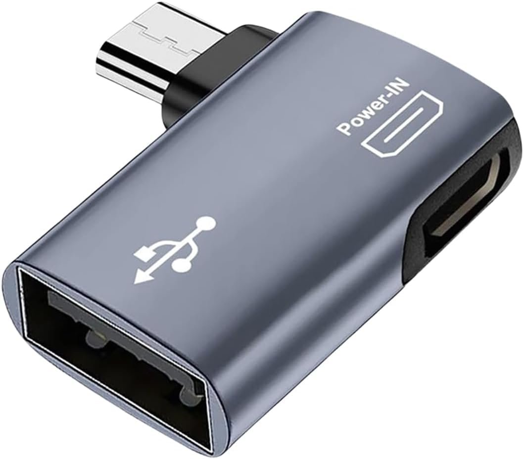 Tobo Micro to USB Adapter OTG Cable Adapter for Fire TV Stick 4K Powered Micro USB to USB OTG Adapter for Android Phone Tablet and More Host Devices with Micro USB TD-1206CC