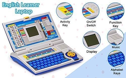 Cable World® Educational Laptop Computer Toy for Kids Above 3 Years - 20 Fun Activity Learning Machine, Now Learn Letter, Words, Games, Mathematics, Music, Logic, Memory Tool - Image 6