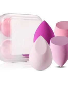 Gleva 4Pcs Beauty Blender Sponge Set, Soft Egg Shaped Blending Puff For Flawles Makeup, Beauty Blender for Liquid Foundation, Cream, Powder, Wet And Dry Makeup Applicator For Girls, Women (Pink) Gleva 4Pcs Beauty Blender Sponge Set, Soft Egg Shaped Blending Puff For Flawles Makeup, Beauty Blender for Liquid Foundation, Cream, Powder, Wet And Dry Makeup Applicator For Girls, Women (Pink)