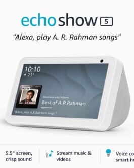 Introducing Echo Show 5 – See and do more with Alexa on 5.5″ screen (White) – CR Introducing Echo Show 5 – See and do more with Alexa on 5.5″ screen (White) – CR