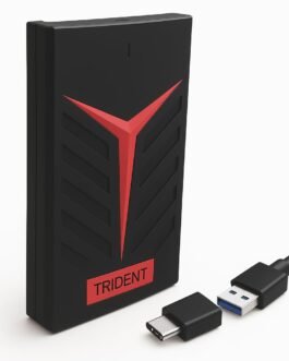 MAYUMI Trident 1 TB Hi-Speed Portable Hard Drive, Type-C and USB 3.0, 2-in-1 Mobile and PC Compatible, Heavy Duty Ultra Slim HDD, 2 Yrs Warranty (Trident, 1 TB)