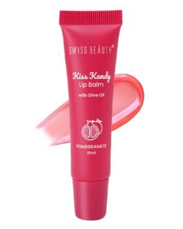Swiss Beauty Kiss Kandy Lip Balm with Olive Oil | Moisturising | Non-Sticky | Soft & Smooth Lips | Shade – Pomegranate, 10ml Swiss Beauty Kiss Kandy Lip Balm with Olive Oil | Moisturising | Non-Sticky | Soft & Smooth Lips | Shade – Pomegranate, 10ml