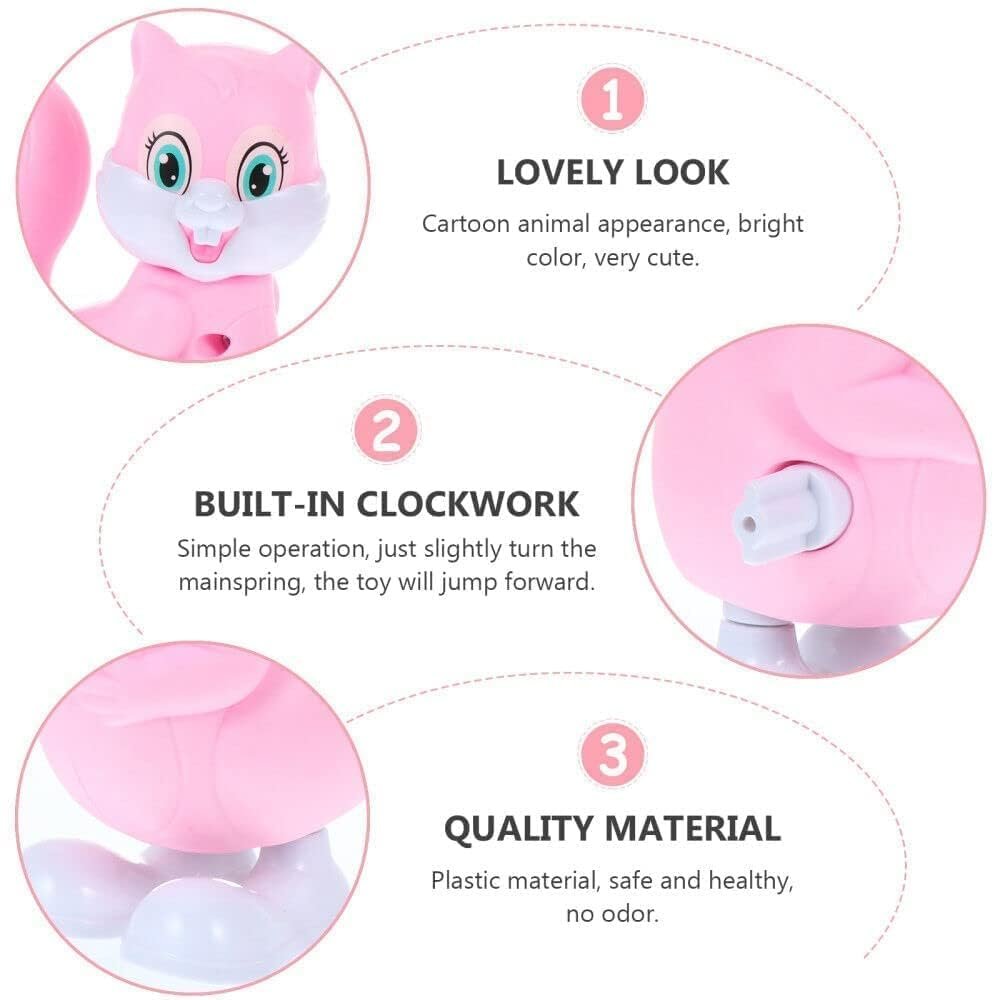 SUPER TOY Jumping Bird Animals Key Operated Wind Up Toys for Toddler Kids Colorful Funny Moving Toys for Babies 6-12 Months Pack of 3 (Assorted) - Image 4