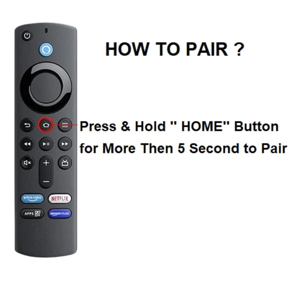 Original Remote Compatible with Amazon Fire Tv Stick Remote Only Suitable for Original Models Bluetooth Feature with Voice Command - Pairing Must ! [ 3rd Generations Compatible Amazon Fire TV Devices