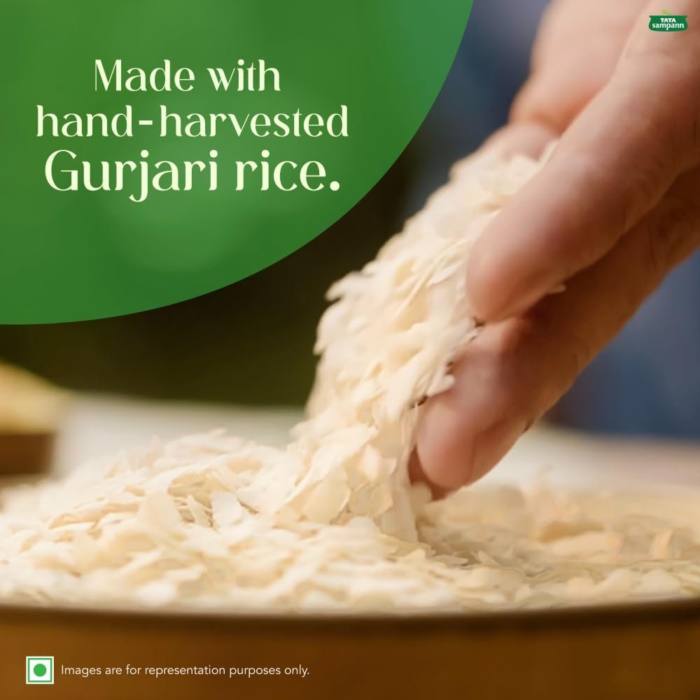 Tata Sampann, High in Fibre Poha(Thick), 1kg - Image 4