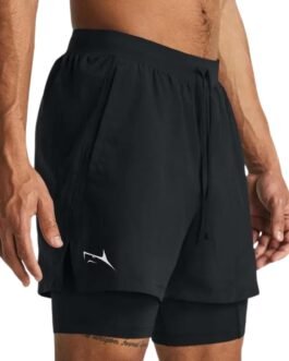 PROSHARX 2 in 1 Active Dual Shorts with Inner Tights Layer | Men’s Double Layer Short for Running, Gym & Sports