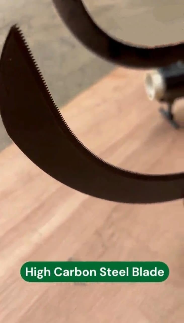 Hand Cutter Sickle - Sharp Curved Blade for Grass, Weeds, Harvesting, Gardening, and Farming | Durable Manual Garden Tool for Lawn and Crop Cutting - Image 5