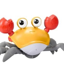Toy Imagine Crawling Crab Baby Toy – Smart Sensor Musical Tummy Time with Led Lights | USB Rechargeable Crawling Toy for Babies & Toddlers 6-12 Months | Interactive Movement Fun | Color May Vary