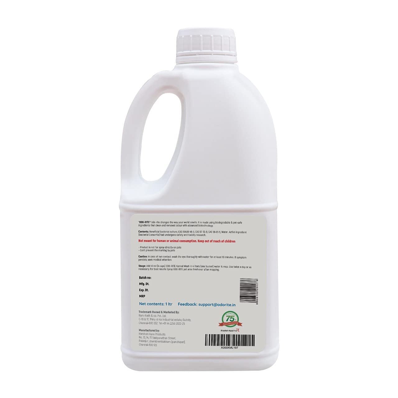 ODO-RITE Pet Area Cleaner/Kennel Wash/Kennel Cleaner/Pet Floor Cleaner/Bio-Technological Pet Floor Cleaner/Natural/Pet & Child Safe Floor Cleaner (1000 ml) - Image 2