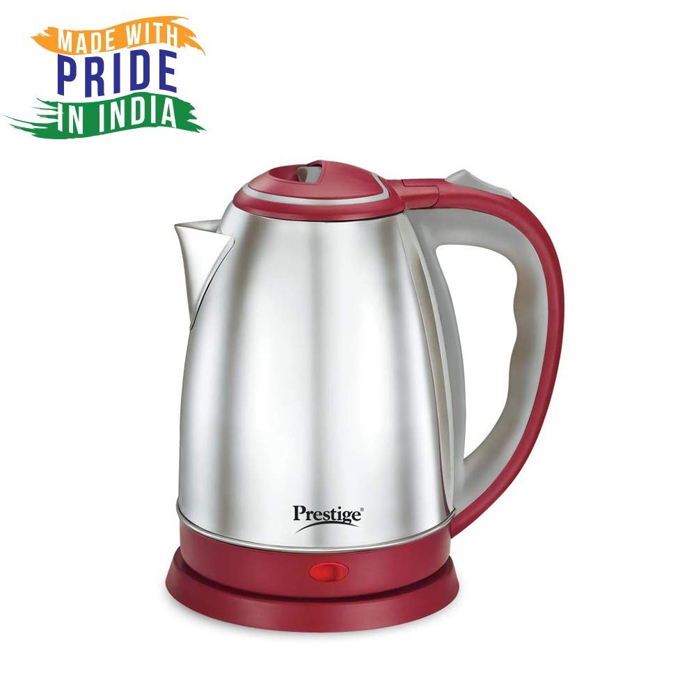 Prestige 1.5 litre PKOSS Stainless Steel Electric Kettle | 1500 Watts | Elegant Design | Cool-touch Handle and Lid | Automatic Cut-Off and Single-Touch Lid Locking| Silver - Image 4