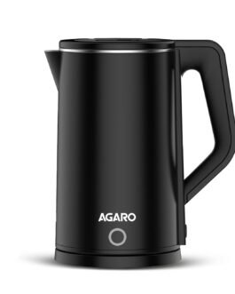 AGARO Elegant Electric Kettle, 1.8L, Double Layered Stainless Steel Inner Body, Quick Boil, Water Boiler, Hot Water Kettle, For Making Black Tea & Black Coffee, Auto Shut Off AGARO Elegant Electric Kettle, 1.8L, Double Layered Stainless Steel Inner Body, Quick Boil, Water Boiler, Hot Water Kettle, For Making Black Tea & Black Coffee, Auto Shut Off