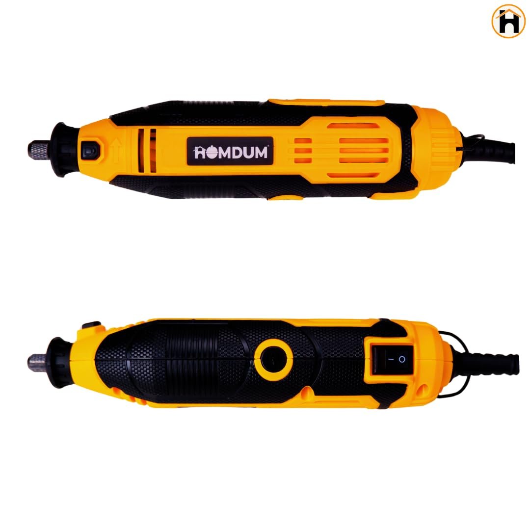 Homdum 152Pcs Universal Chuck Rotary Tool Kit Die Grinder 160W with 6 Variable Speed, Cutting,Sanding, Polishing, Engraving, Carving Tools for DIY Crafting and Home Repair Projects 6 months warranty - Image 3