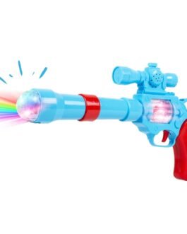 Gooyo GY938 Battery Operated 3D Projection Strike Toy Gun with Vibrant Light & Sound Effects for Kids/Gifts/Toddlers | Blue Color, Power Source: 3xAA Battery (Not Included) Gooyo GY938 Battery Operated 3D Projection Strike Toy Gun with Vibrant Light & Sound Effects for Kids/Gifts/Toddlers | Blue Color, Power Source: 3xAA Battery (Not Included)