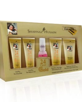 Shahnaz Husain Gold Facial Kit For Instant Glow with 24k Pure Gold | 4 Easy Steps With Complimentary Skin Tonic,( 40g+15ml ) Shahnaz Husain Gold Facial Kit For Instant Glow with 24k Pure Gold | 4 Easy Steps With Complimentary Skin Tonic,( 40g+15ml )