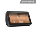 Certified Refurbished Echo Show 5 (2nd Gen) – Smart speaker with 5.5″ screen, crisp sound, bluetooth and Alexa (Black)