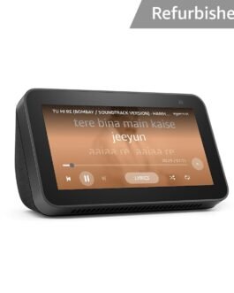 Certified Refurbished Echo Show 5 (2nd Gen) – Smart speaker with 5.5″ screen, crisp sound, bluetooth and Alexa (Black)