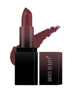 Swiss Beauty Hd Matte Pigmented Smudge Proof Lipstick | Creamy Matte Long Stay Lipstick | Brandy Harrington, 3.4g Swiss Beauty Hd Matte Pigmented Smudge Proof Lipstick | Creamy Matte Long Stay Lipstick | Brandy Harrington, 3.4g