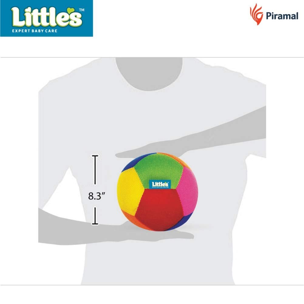 Little's Soft Plush Baby Ball with Rattle Sound (size 11 cm,M), Multi color, Softball - Image 5