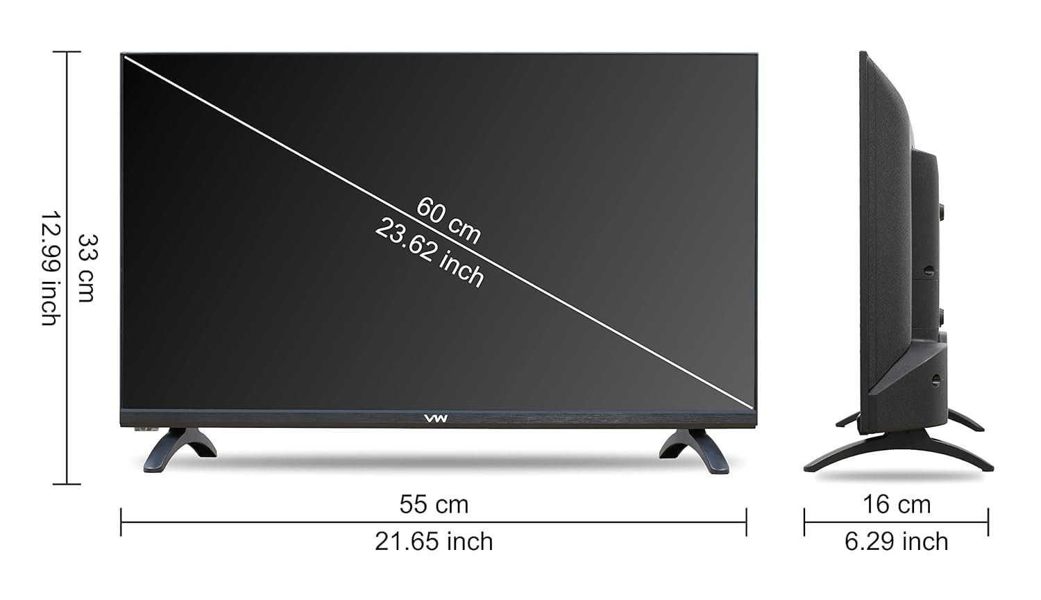 VW (Visio World 60 cm (24 inches) Linux Frameless Series HD Ready Smart LED TV VW24C3 (Black) | with 18 Months Warranty - Image 5