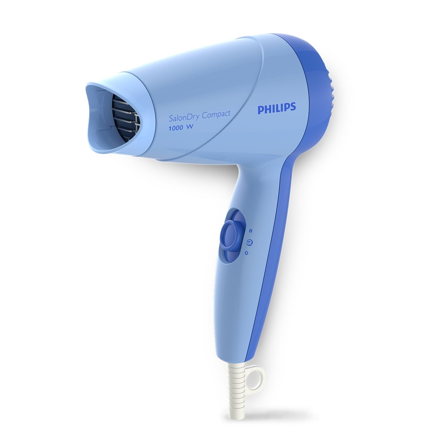 Philips Hair Dryer 1000 Watts | 2 Heat Settings (Hot/Warm) | ThermoProtect Technology prevents overheating | HP8100/60 - Blue | Perfect Blow Dry For Men & Women | 2 years Warranty