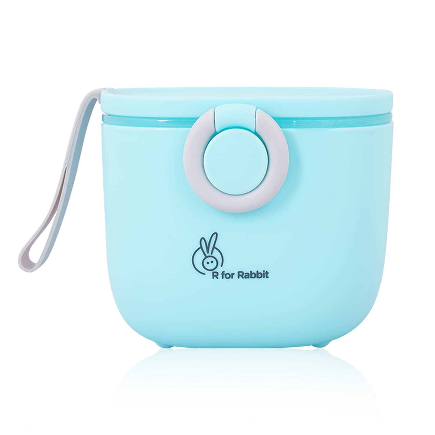 R for Rabbit Silicone First Feed Meal Box for Baby, Kids Multi-Functional Milk Powder Container Box 210G (Blue) - Image 2
