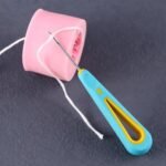 Vedini Silicone Mold Punch/Drill Needle Tool | Round Hole Cone for Silicone Mould Punching, Leather Hole Punching DIY Tool for Candle Wicking, Mold Piercing, Sewing (Pack of 1) (Blue)