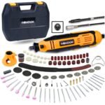 Homdum 152Pcs Universal Chuck Rotary Tool Kit Die Grinder 160W with 6 Variable Speed, Cutting,Sanding, Polishing, Engraving, Carving Tools for DIY Crafting and Home Repair Projects 6 months warranty