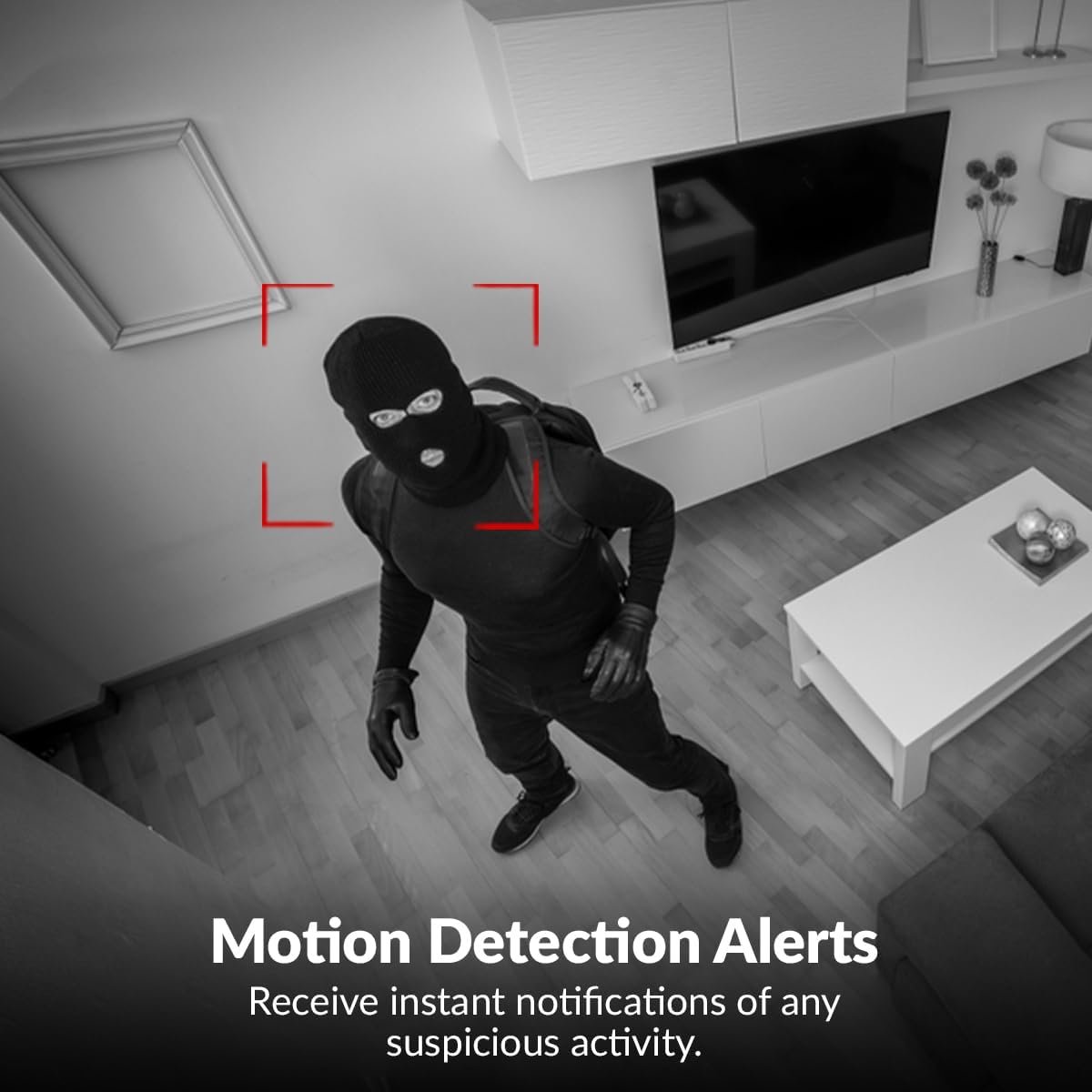 CP PLUS 2MP Full HD Smart Wi-Fi CCTV Home Security Camera | 360° with Pan Tilt | View & Talk | Motion Alert | Night Vision | SD Card (Upto 128 GB), Alexa & Google Support | IR Distance 10mtr | CP-E25A - Image 2