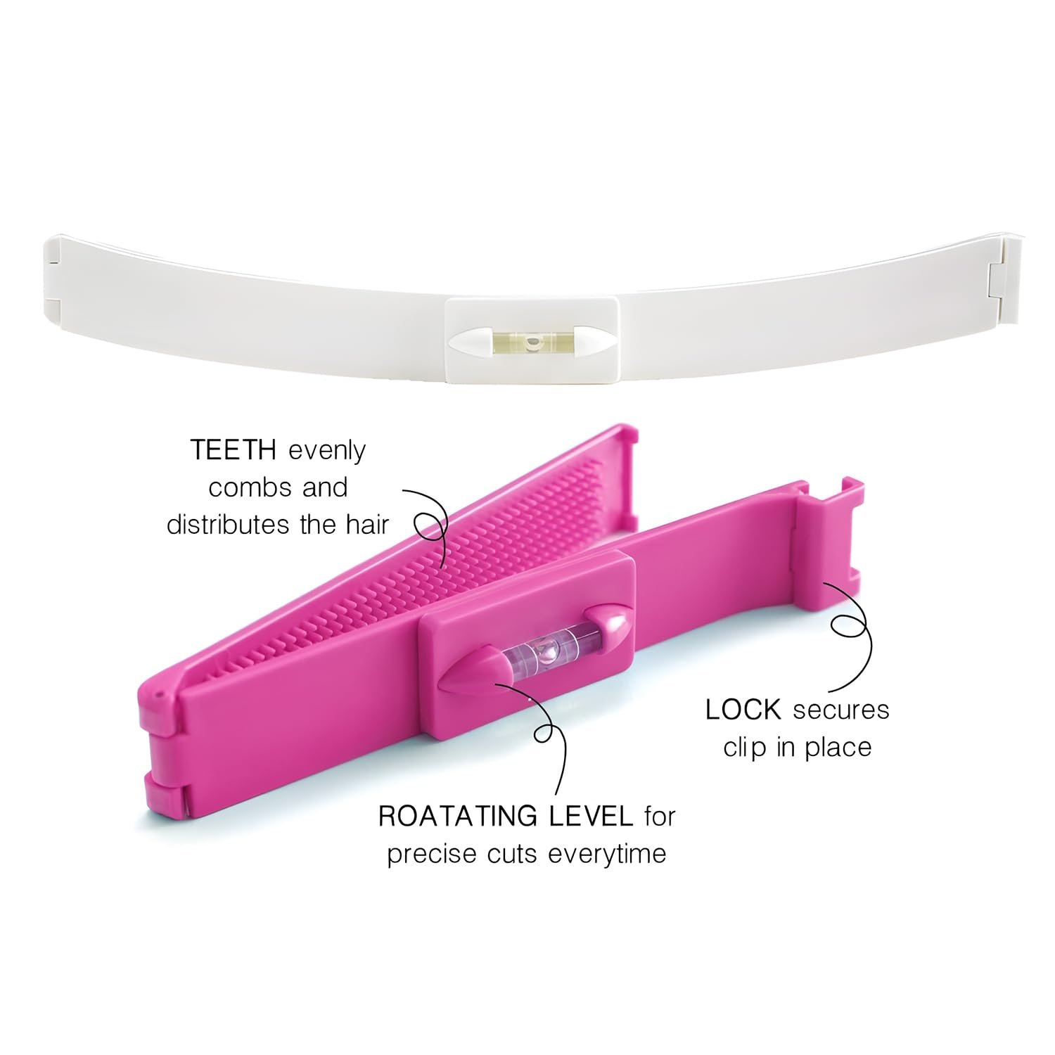 SYGA Set of 2 Hair Cutting Kit Clip Trim Bang Cut DIY Home Trimmer Clipper Styling Tool - Image 3