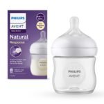 Philips Avent Natural Plastic Baby Feeding Bottle | No.1 Brand Recommended by Moms Worldwide | Ideal for 0 months+| Natural Response Technology Mimics Breastfeeding | Uniquely Designed Nipple releases milk only when baby drinks | Pack of 1| SCY900/01