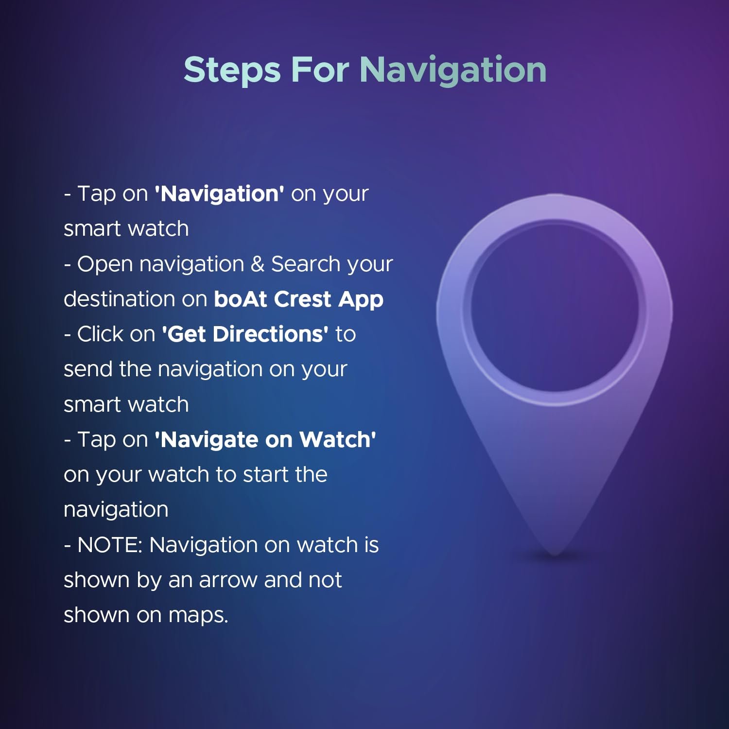 boAt Wave Sigma 3 w/Turn-by-Turn Navigation, 2.01" HD Display, Bluetooth Calling, Crest+ OS, QR Tray, Watch Face Studio, Coins, Emergency SOS Smart Watch for Men & Women(Active Black) - Image 10