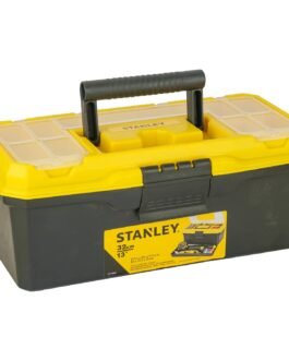 STANLEY 1-71-948 13” Organized Maestro Heavy-Duty Portable Plastic Essential Toolbox With Clear Top Lid & Removable Tray Compartment For Easy & Convenient Storage,1 Year Warranty,YELLOW,32×13.5×15 cm STANLEY 1-71-948 13” Organized Maestro Heavy-Duty Portable Plastic Essential Toolbox With Clear Top Lid & Removable Tray Compartment For Easy & Convenient Storage,1 Year Warranty,YELLOW,32×13.5×15 cm