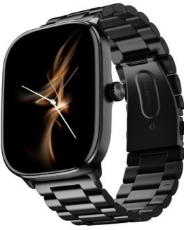 Noise New Macro Smart Watch with 2.0” HD Display,Metallic Finish BT Calling, Functional Crown, 7 Days Battery Life, Sleep Tracking, 200+ Watch Faces (Elite Black) Noise New Macro Smart Watch with 2.0” HD Display,Metallic Finish BT Calling, Functional Crown, 7 Days Battery Life, Sleep Tracking, 200+ Watch Faces (Elite Black)