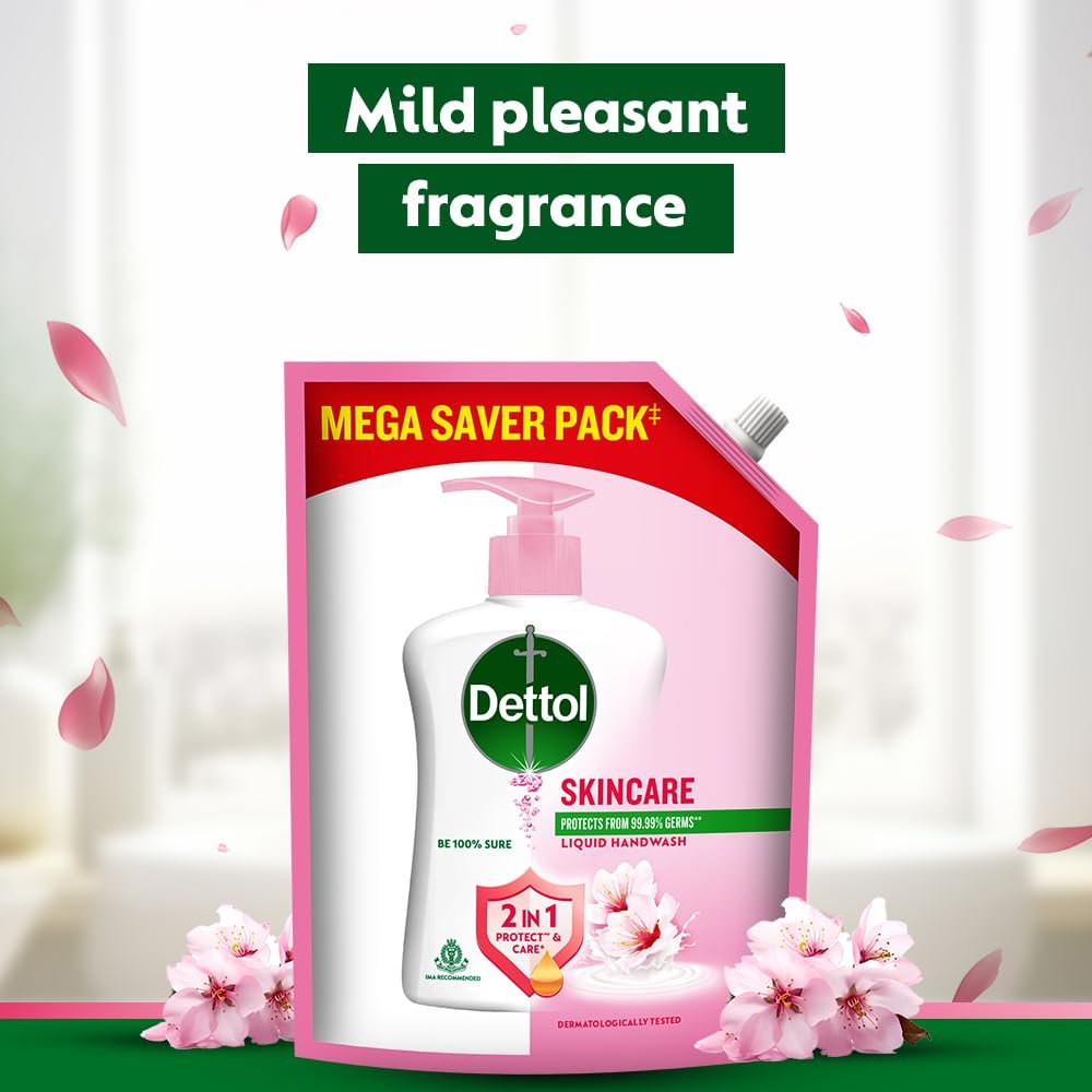 Dettol Liquid Handwash Refill – Skincare Hand Wash- 1350ml | pH Balanced | 10x Better Germ Protection - Image 8