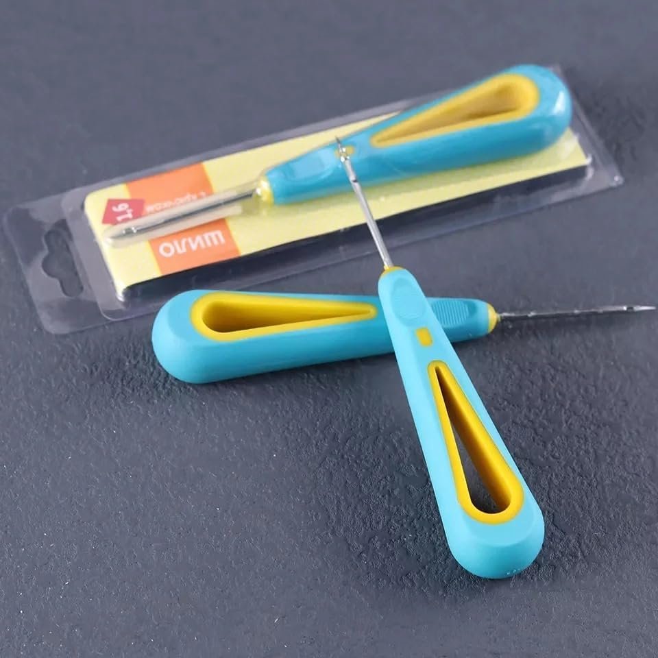 Vedini Silicone Mold Punch/Drill Needle Tool | Round Hole Cone for Silicone Mould Punching, Leather Hole Punching DIY Tool for Candle Wicking, Mold Piercing, Sewing (Pack of 1) (Blue) - Image 3